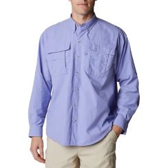 Breathable Plain Button-Down Long Sleeve Vent Fishing Shirt