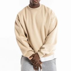 2 pcs Dropped Shoulder Long Sleeve Cotton Mens Hoodies 