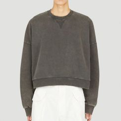 10 pcs Mens Vintage Washed Short Sweatshirt