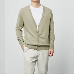 5 pcs Mens V Neck Casual Knit Cardigan